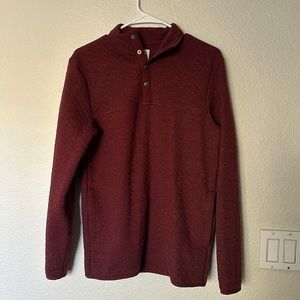 Sonoma Quarter Button Sweatshirt size S